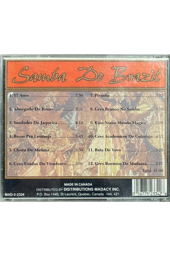 (Müzik CD si - Plak Değildir) CD Samba Do Brazil CD
