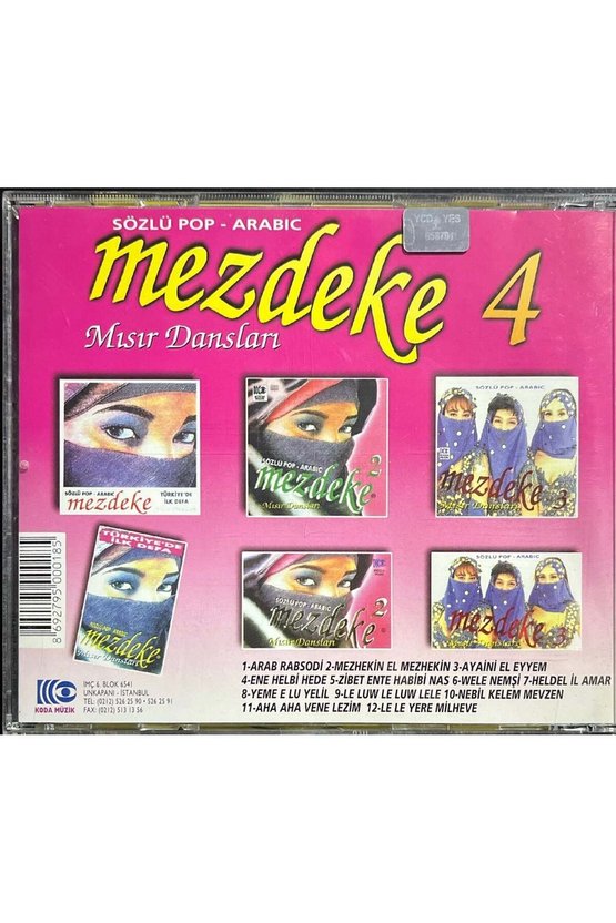 (Müzik CDsidir Plak Değildir) CD Mezdeke 4 Mısır Dansları CD