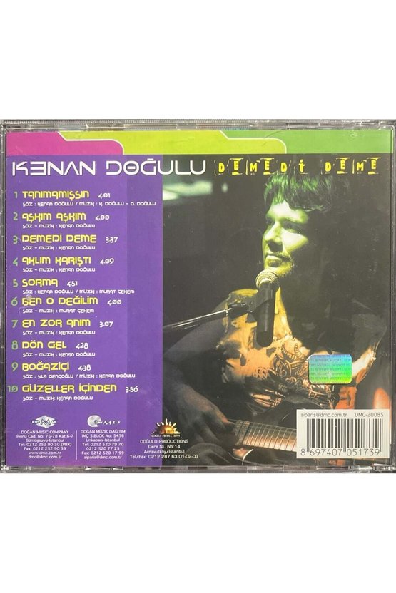 (Müzik CDsidir Plak Değildir) CD Kenan Doğulu Demedi Deme CD