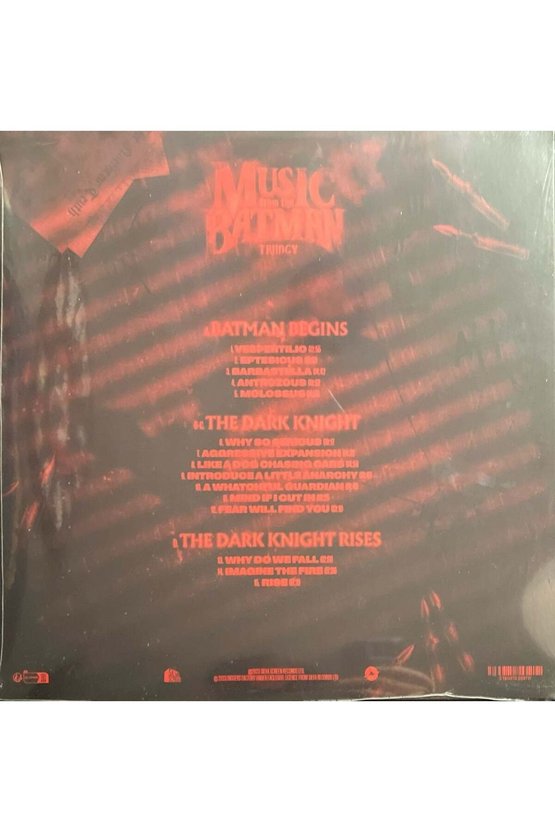 Music From The Batman Trilogy (Mastering HD Galaxy Red-Black Colorued Vinyl) Double LP Plak