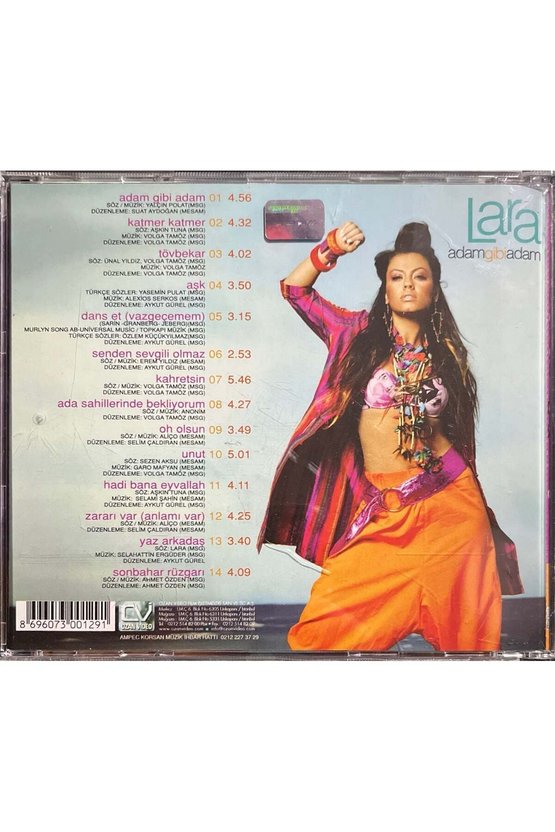 (Müzik CDsidir Plak Değildir) CD Lara Adam Gibi Adam CD