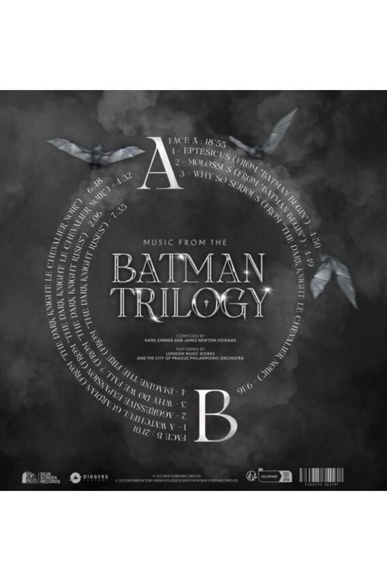 Music From The Batman Trilogy (Translucent Black Vinyl) The City of Prague Philharmonic Orchestra L