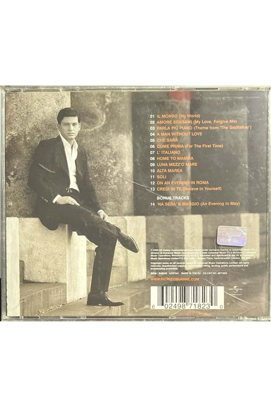 (Müzik CDsidir Plak Değildir) CD Patrizio Buanne The Italian CD
