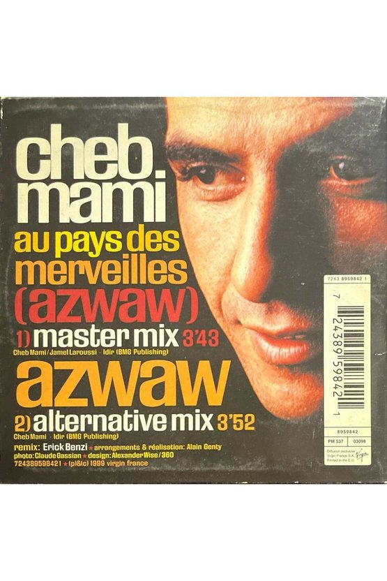 (Müzik CDsidir Plak Değildir) CD Cheb Mami Au Pays Des Merveilles CD