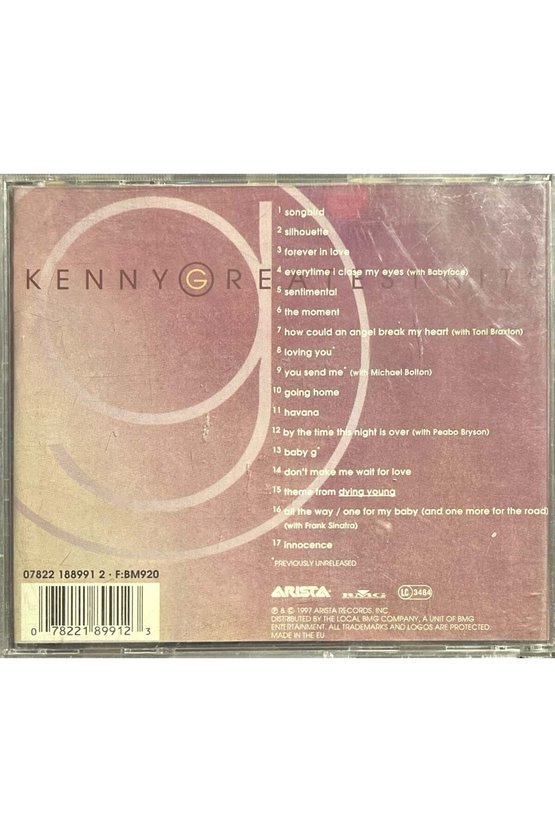 (Müzik CDsidir Plak Değildir) CD Kenny G Greatest Hits CD