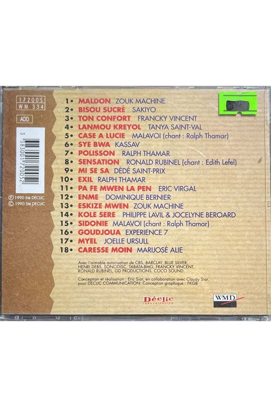 (Müzik CDsidir Plak Değildir) CD Planete Zouk CD