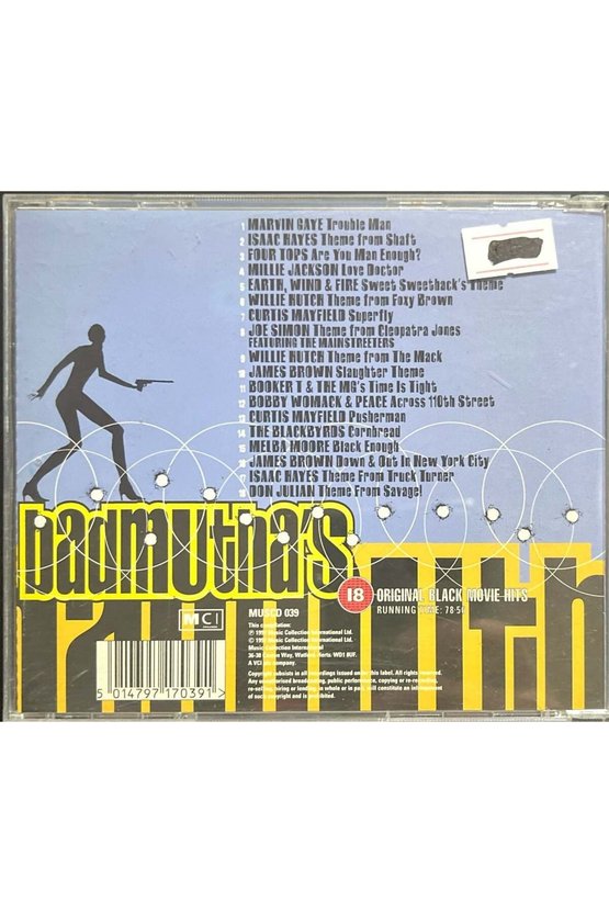 (Müzik CDsidir Plak Değildir) CD Badmuthas 18 Original Black Movie Hits CD