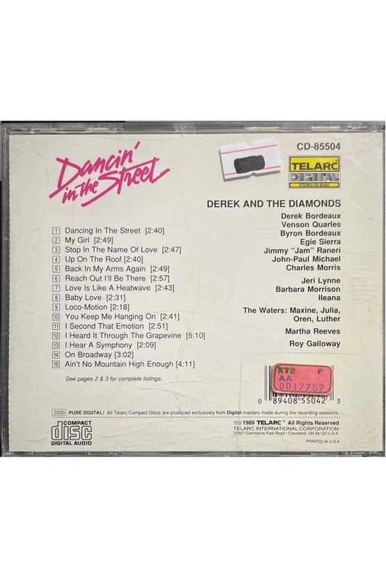 (Müzik CDsidir Plak Değildir) CD Dancin In The Street CD