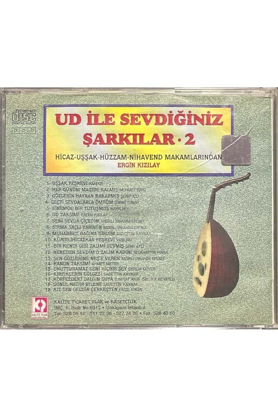 (Müzik CDsidir Plak Değildir) CD Ud İle Sevdiğiniz Şarkılar-2 CD