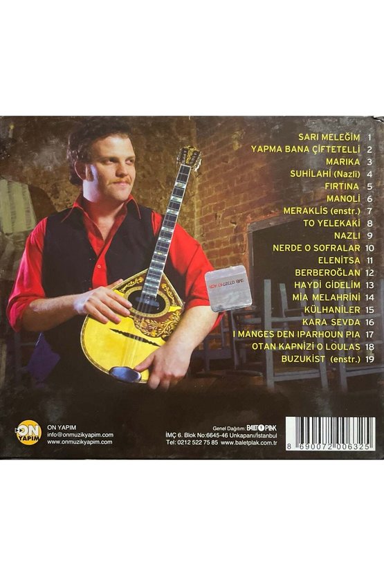 (Müzik CDsidir Plak Değildir) CD Orhan - His Bouzouki Orchestra İstanbul Rebetleri CD