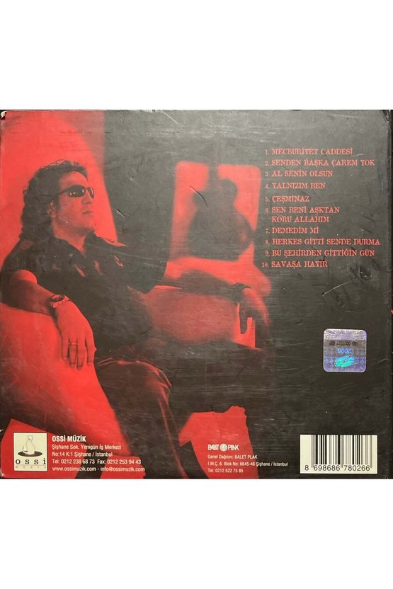 (Müzik CDsidir Plak Değildir) CD Ali Altay Mecburiyet Caddesi CD
