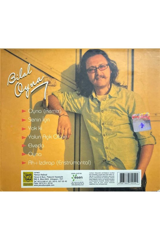 (Müzik CDsidir Plak Değildir) CD Bilal Oyna CD