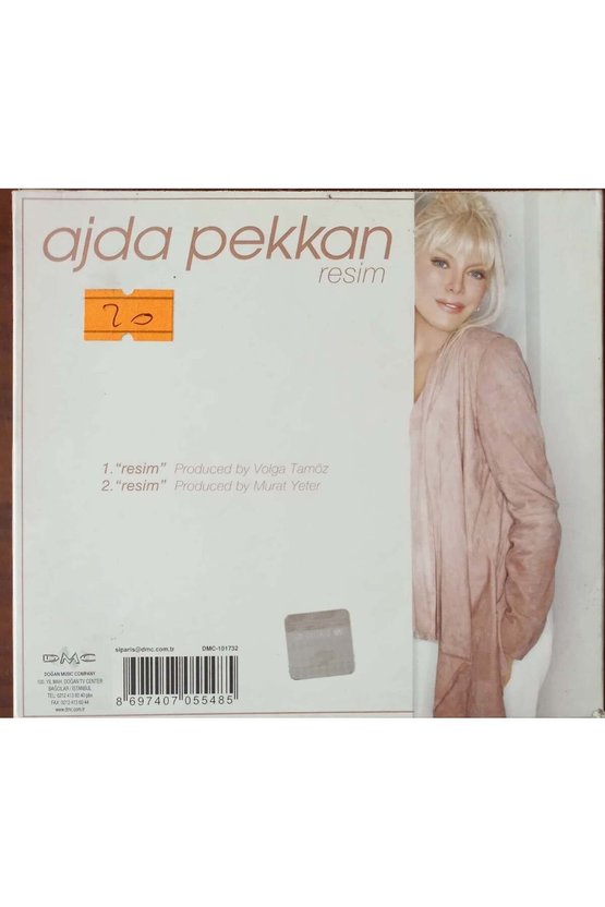 (Müzik CDsidir Plak Değildir) CD Ajda Pekkan Resim Kartonet Baskı CD