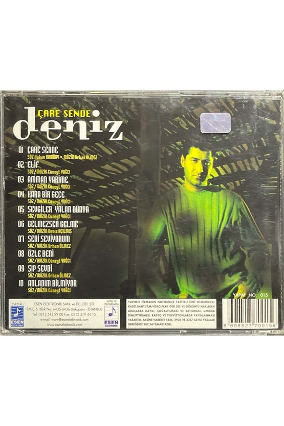 (Müzik CDsidir Plak Değildir) CD Deniz Çare Sende CD