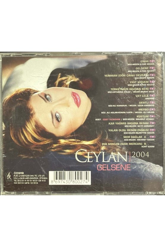 (Müzik CDsidir Plak Değildir) CD Ceylan Gelsene 2004 CD
