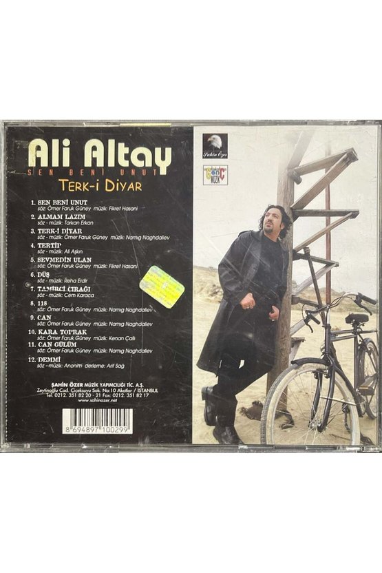 (Müzik CDsidir Plak Değildir) CD Ali Altay Sen Beni Unut Terk-i Diyar CD