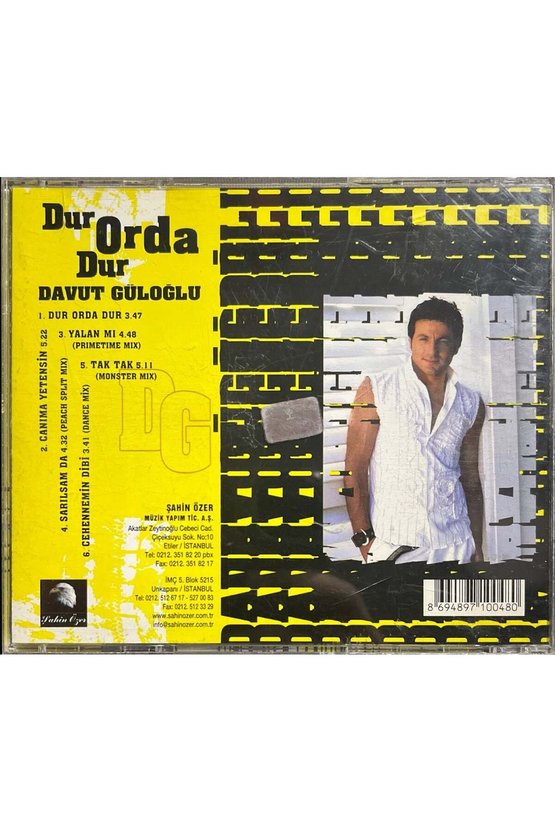 (Müzik CDsidir Plak Değildir) CD Davut Güloğlu Dur Orda Dur CD