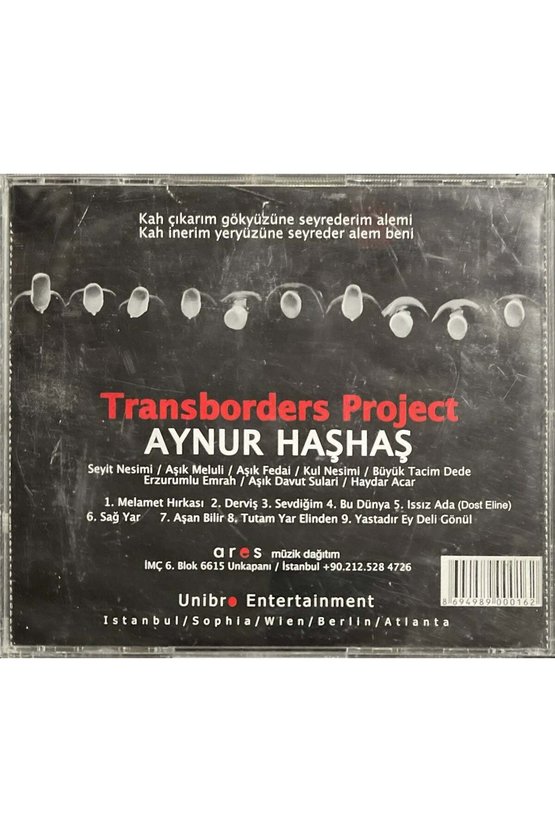 (Müzik CDsidir Plak Değildir) CD Aynur Haşhaş Transboarders Project CD