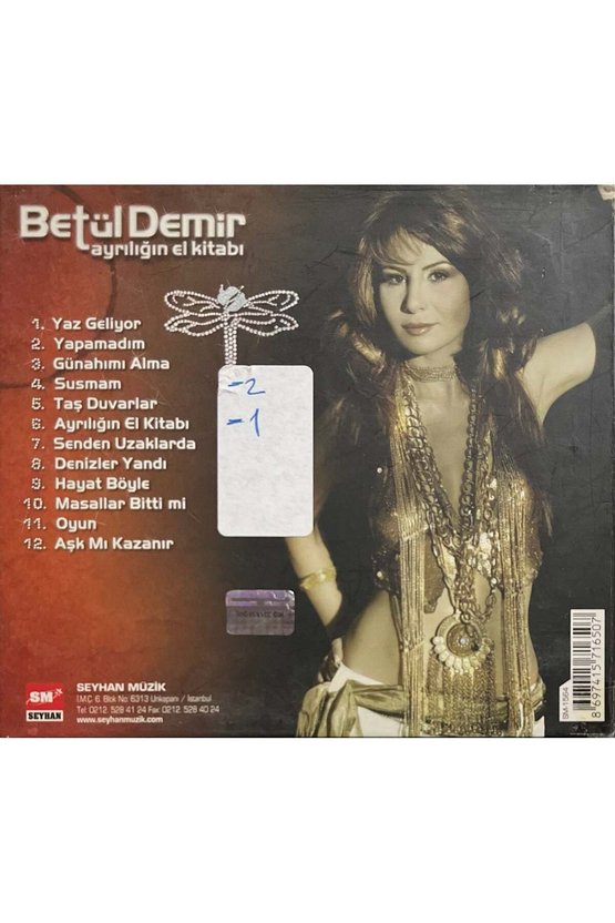 (Müzik CDsidir Plak Değildir) CD Betül Demir Ayrılığın El Kitabı CD
