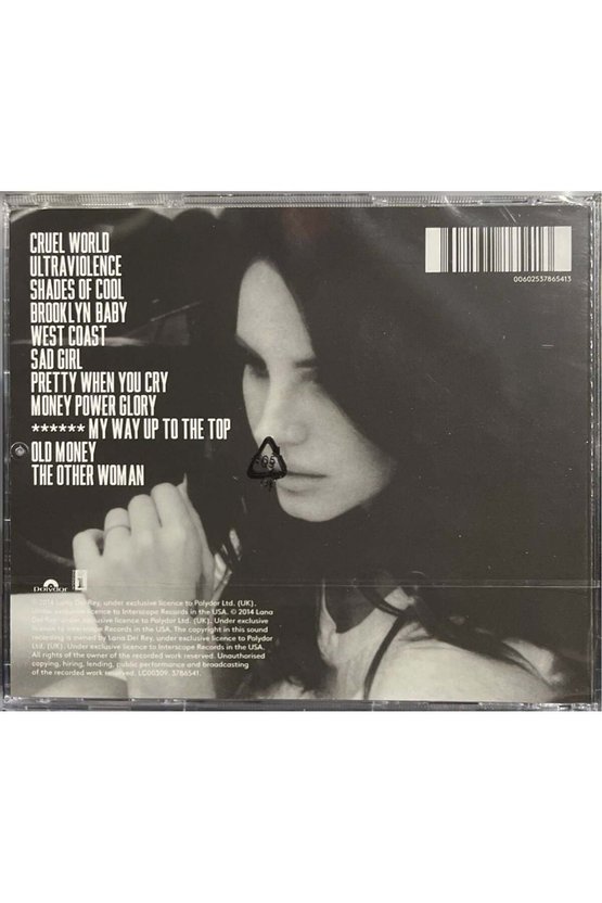 (Plak Değildir CD dir) CD Lana Del Rey Ultraviolence CD