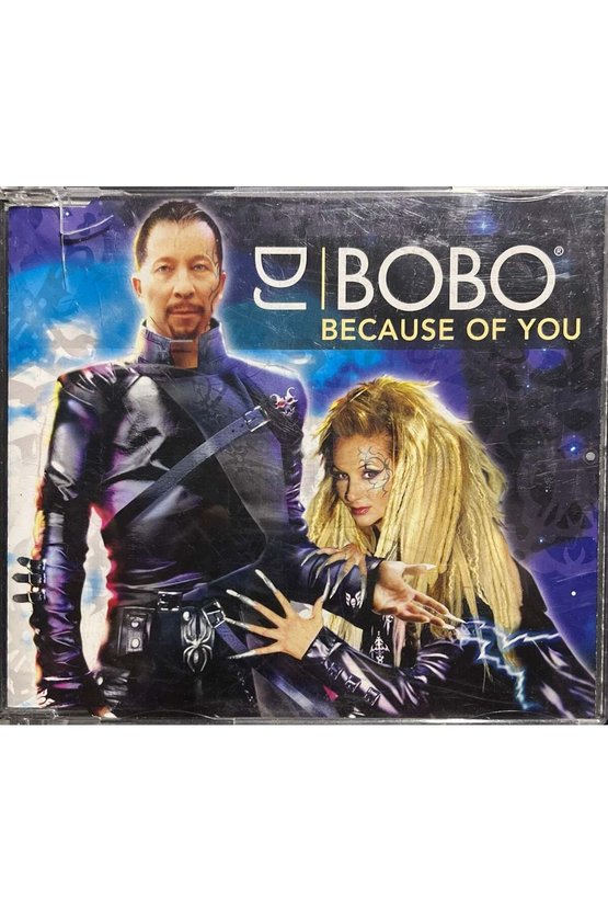 (Plak Değildir CD dir) CD Dj Bobo Because Of You Maxi Single CD