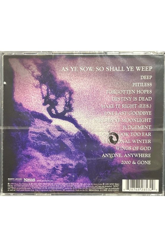 (Plak Değildir CD dir) CD Anathema Judgement CD