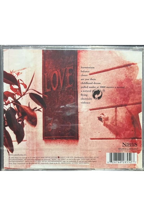(Plak Değildir CD dir) CD Anatheme A Natural Disaster CD