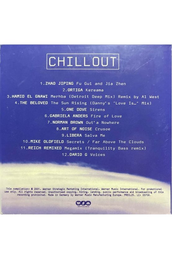 (Plak Değildir CD dir) CD Chillout Chillout CD