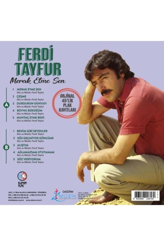 Ferdi Tayfur Merak Etme Sen (Renkli Baskı) LP Plak