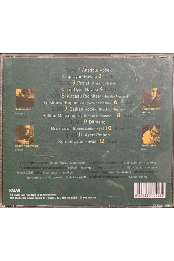 (Plak Değildir CD dir) CD Balkan Messengers CD
