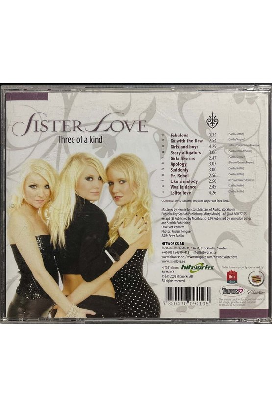 (Plak Değildir CD dir) CD Sister Love Three Of A Kind CD