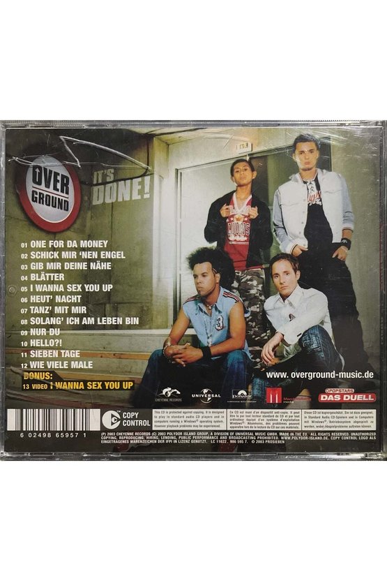 (Plak Değildir CD dir) CD Overground Its Done CD