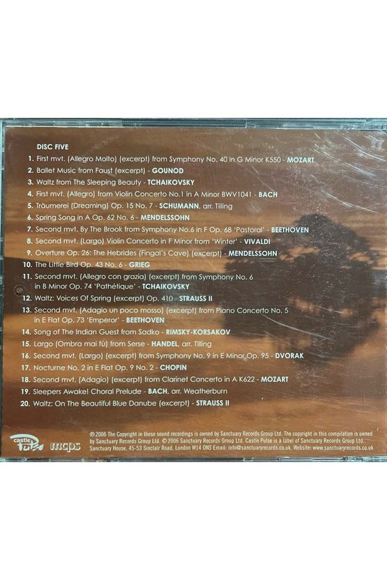 (Plak Değildir CD dir) CD 100 Late Night Classics CD