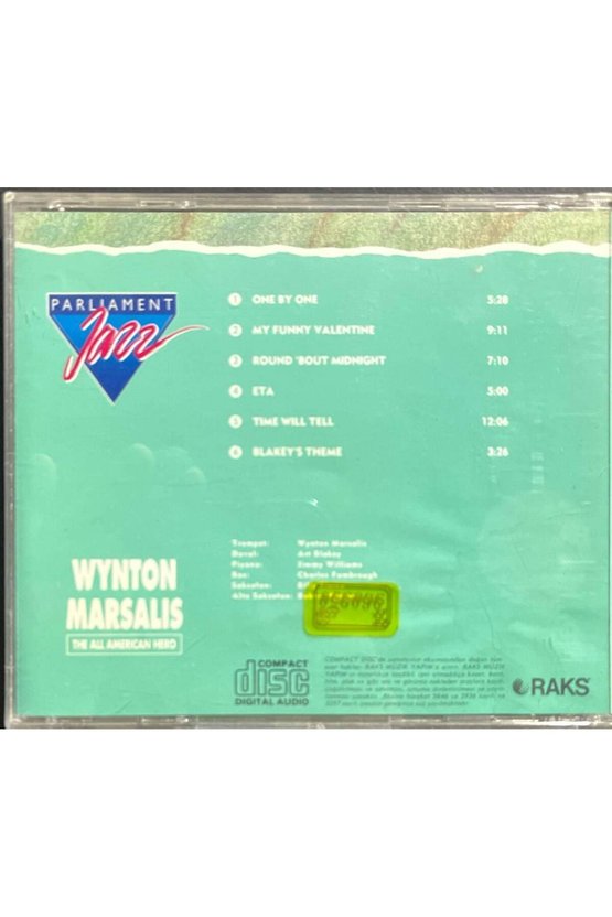 (Plak Değildir CD dir) CD Wyton Marsalis The All American Hero CD
