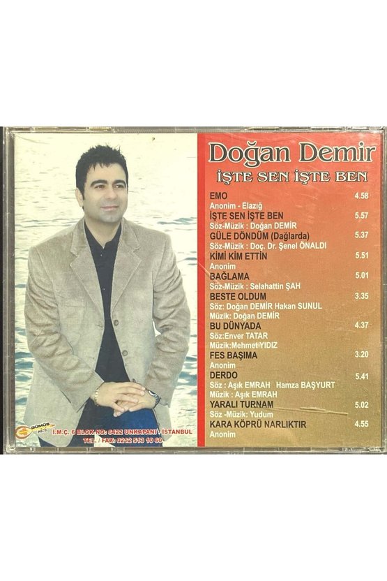 (Plak Değildir CD dir) CD Doğan Demir İşte Sen İşte Ben CD