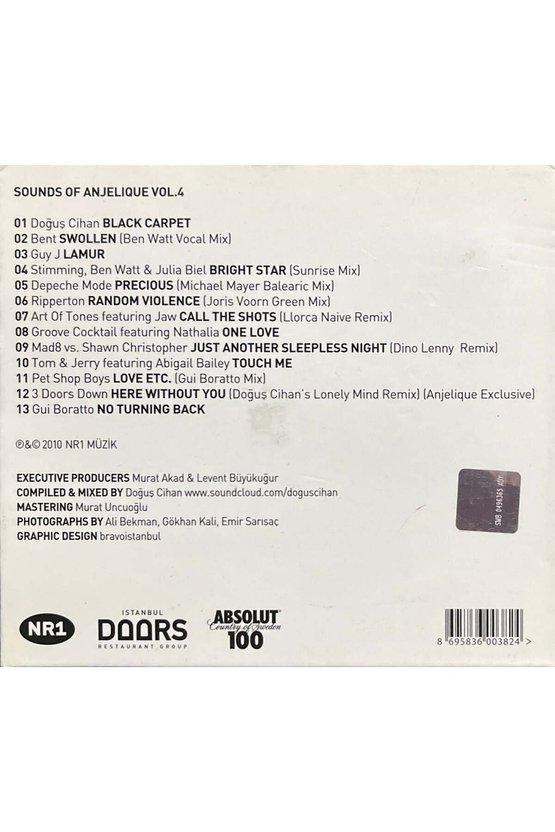 (Plak Değildir CD dir) CD Sounds Of Anjelique Vol.4 İstanbul CD