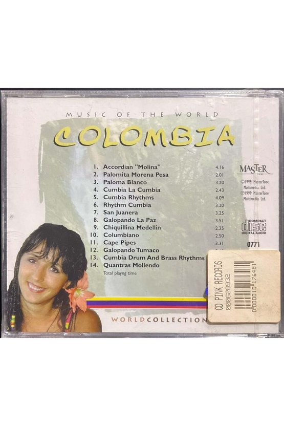 (Plak Değildir CD dir) CD Colombia Music Of The World Açılmamış Ambalajında CD