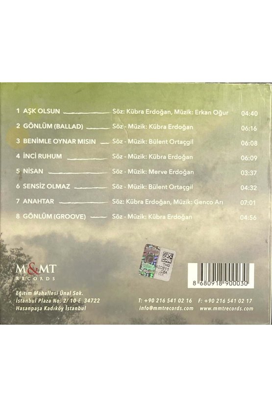 (Plak Değildir CD dir) CD Kübra - Merve Erdoğan Aşk Olsun CD