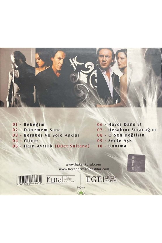 (Plak Değildir CD dir) CD Hakan Kural Beraber ve Solo Şarkılar CD