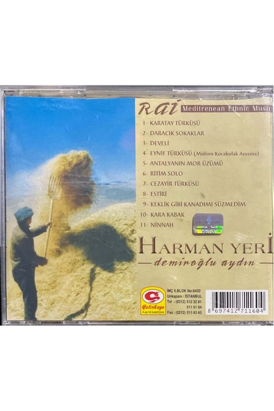 (Plak Değildir CD dir) CD Demiroğlu Aydın Harman Yeri CD