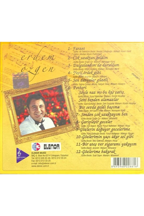 (Plak Değildir CD dir) CD Erdem Özgen Farzet CD