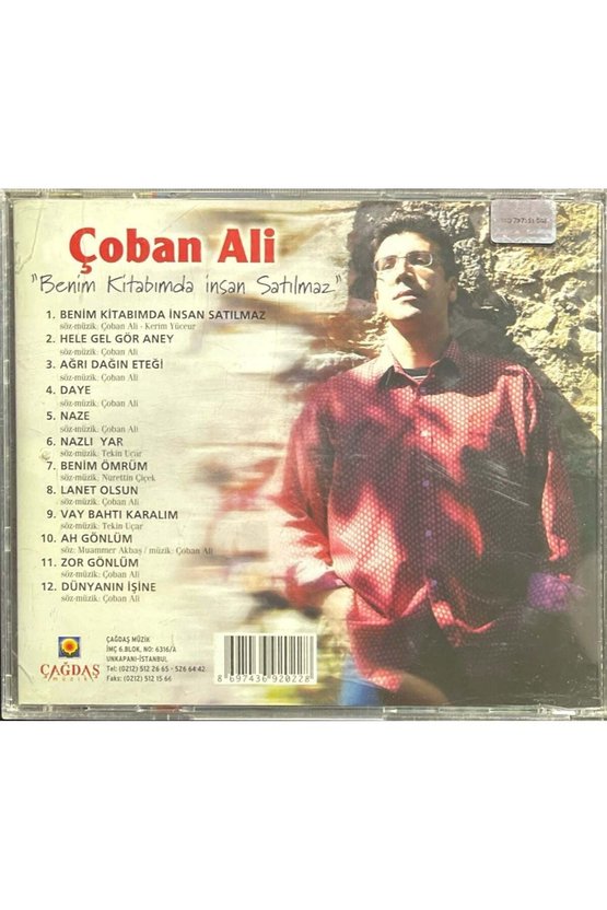 (Plak Değildir CD dir) CD Çoban Ali Benim Kitabımda İnsan Satılmaz CD