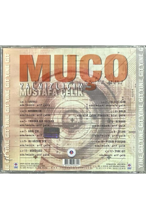 (Plak Değildir CD dir) CD Muço Yalnızlığım CD