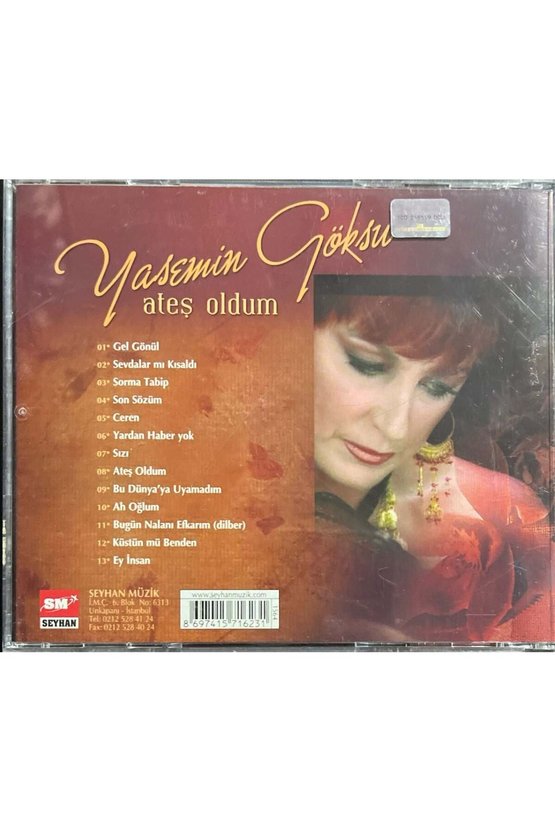 (Plak Değildir CD dir) CD Yasemin Göksu Ateş Oldum CD