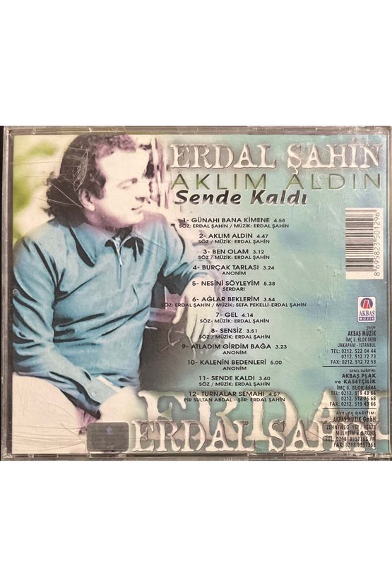 (Plak Değildir CD dir) CD Erdal Şahin Aklım Aldın Sende Kaldı CD