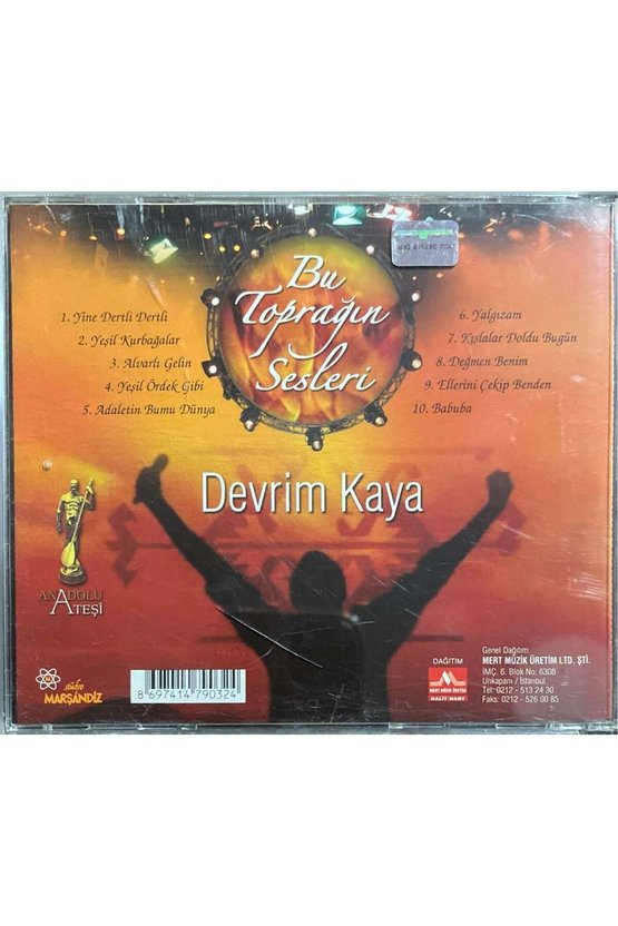 (Plak Değildir CD dir) CD Devrim Kaya Bu Toprağın Sesleri CD