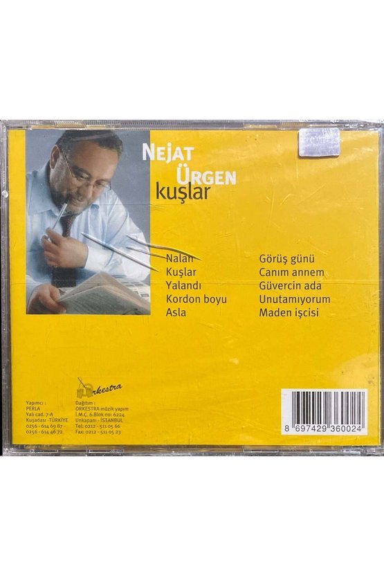 (Plak Değildir CD dir) CD Nejat Ürgen Kuşlar Açılmamış Jelatininde CD