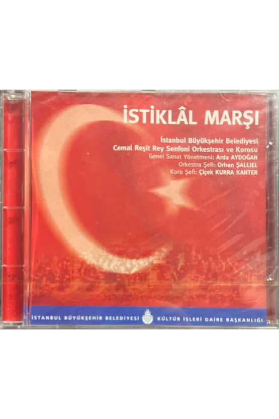 (Plak Değildir CD dir) CD İstiklal Marşı Açılmamış Jelatininde CD