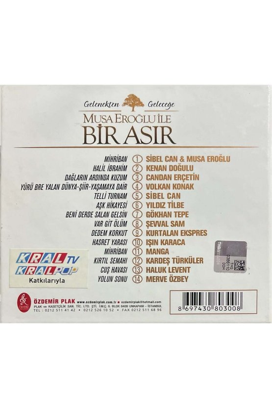 (Plak Değildir CD dir) CD Musa Eroğlu İle Bir Asır CD