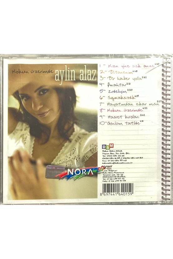 (Plak Değildir CD dir) CD Aylin Alaz Kokun Üzerimde Açılmamış Jelatininde CD